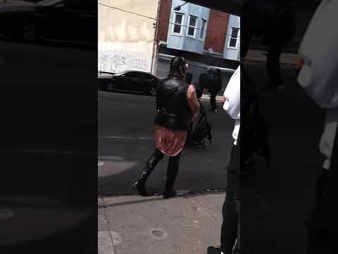 Fight in the streets of Kensington Philadelphia