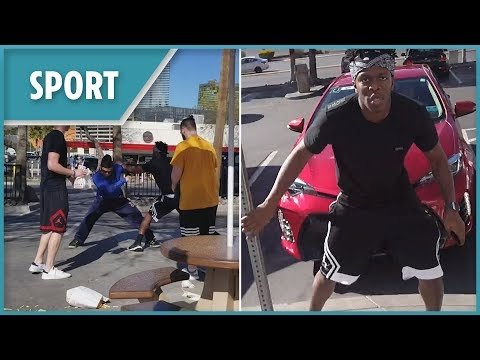 KSI caught fighting Prophet Muscle in shock new footage
