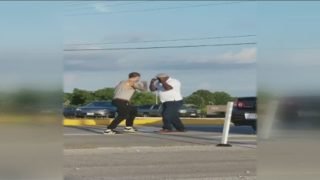 Two Men Fight in the Streets of Springfield