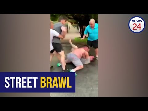 WATCH | Beemer street brawl: Shirtless men in viral clip opt to bury 'hatchet' outside court